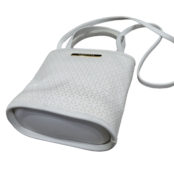 EUC Liz Claiborne women's small handbag crossbody bag purse, white - Picture 2 of 11